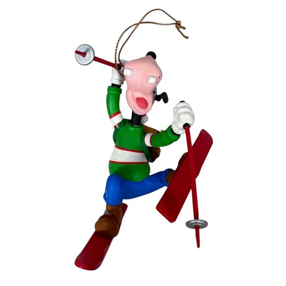 Vintage Disney Goofy Skiing Christmas Ornament Hanging Holiday Decor Collectable - Picture 2 of 7